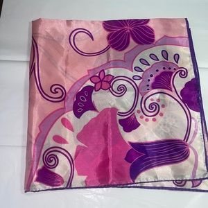 Pink and purple scarf